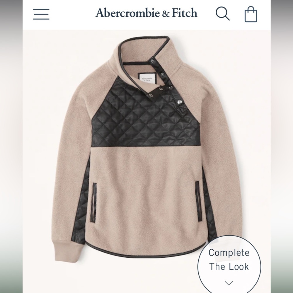 Asymmetrical Snap Up Fleece